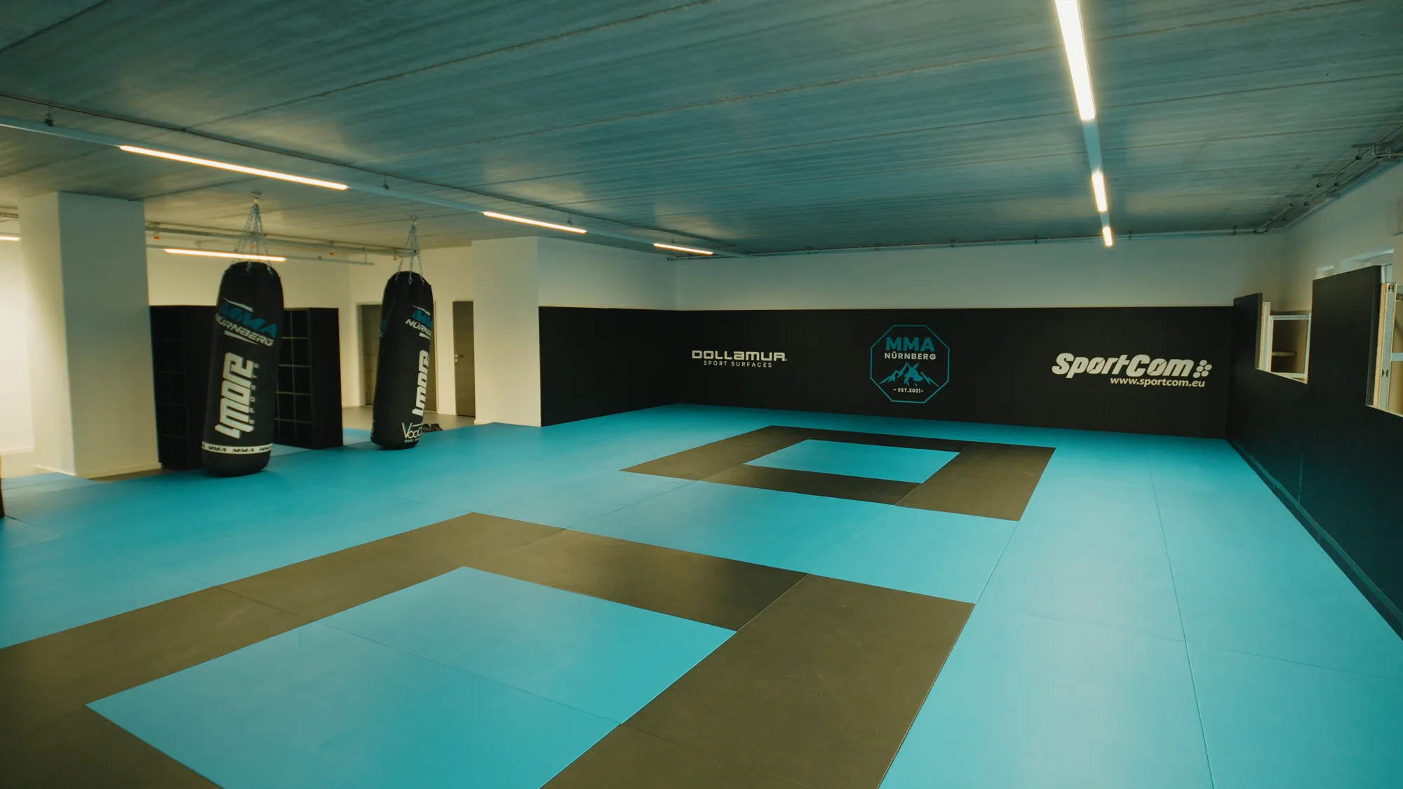 Große Mattenfläche für BJJ und Bodenkampf